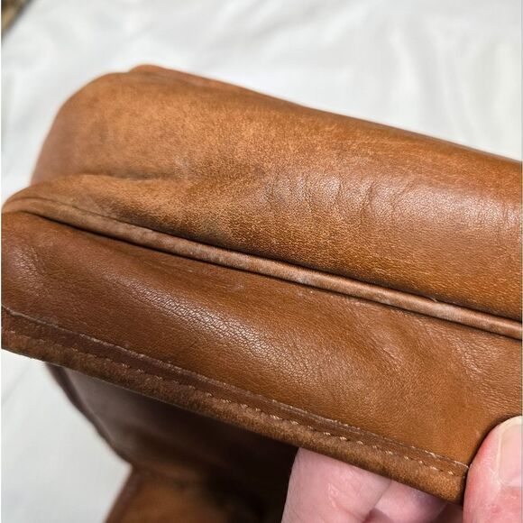 VINTAGE Coach brown leather laptop briefcase messenger bag H7S-0544 - Picture 12 of 15